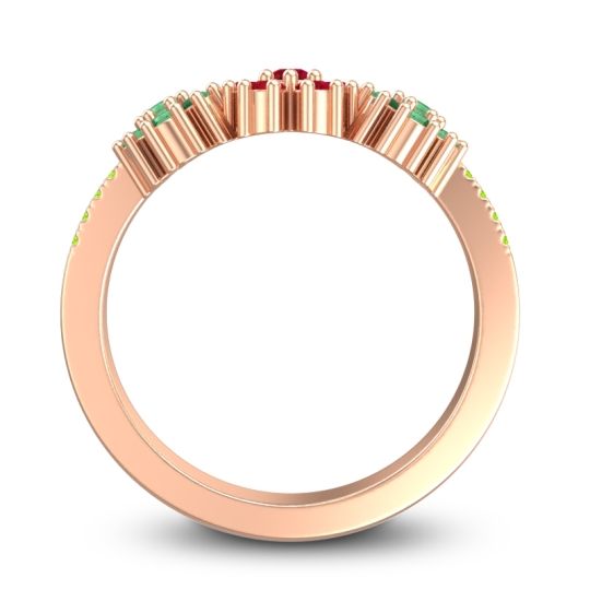 Statement Floral Pave Makaranda Ring