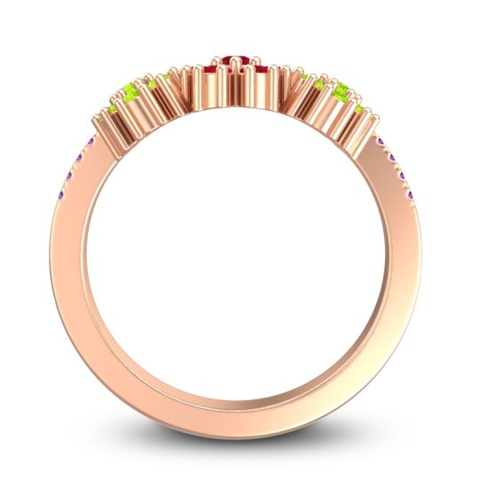 Statement Floral Pave Makaranda Ring