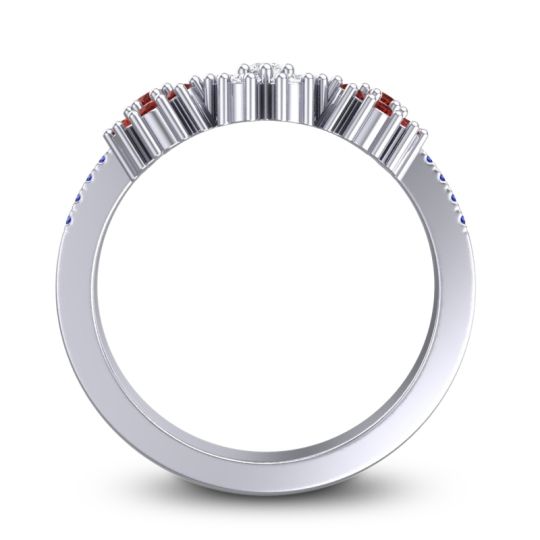 Statement Floral Pave Makaranda Ring