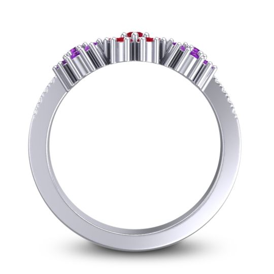 Statement Floral Pave Makaranda Ring