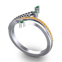 Petite Pave Vaktra Ring