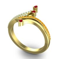 Petite Pave Vaktra Ring