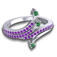 Petite Pave Vaktra Ring