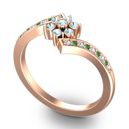 Simple Floral Pave Utpala Ring