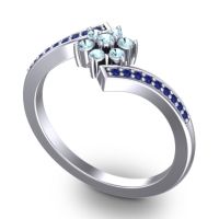 Simple Floral Pave Utpala Ring