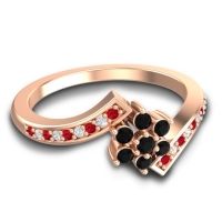 Simple Floral Pave Utpala Ring
