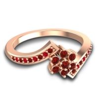 Simple Floral Pave Utpala Ring