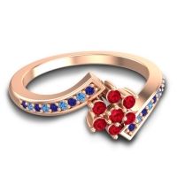 Simple Floral Pave Utpala Ring