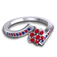 Simple Floral Pave Utpala Ring