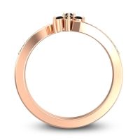 Simple Floral Pave Utpala Ring