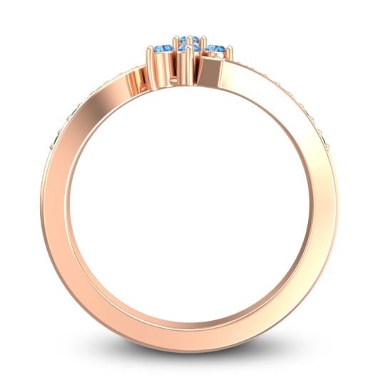 Simple Floral Pave Utpala Ring