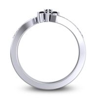 Simple Floral Pave Utpala Ring