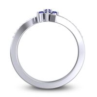 Simple Floral Pave Utpala Ring