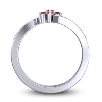 Simple Floral Pave Utpala Ring