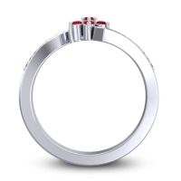 Simple Floral Pave Utpala Ring