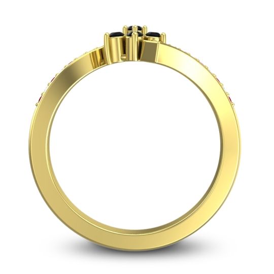 Simple Floral Pave Utpala Ring