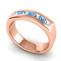 Men's Princess Channel Art-Deco 6.5mm Band