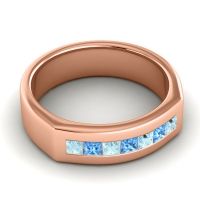 Men's Princess Channel Art-Deco 6.5mm Band