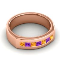 Men's Princess Channel Art-Deco 6.5mm Band