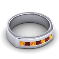 Men's Princess Channel Art-Deco 6.5mm Band