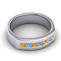 Men's Princess Channel Art-Deco 6.5mm Band
