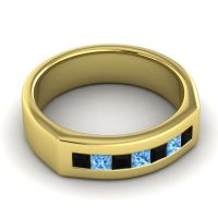 Men's Princess Channel Art-Deco 6.5mm Band