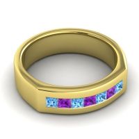 Men's Princess Channel Art-Deco 6.5mm Band