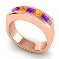 Men's Channel Art-Deco 6.5mm Band