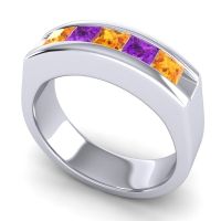 Men's Channel Art-Deco 6.5mm Band