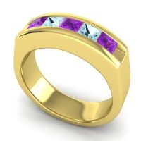 Men's Channel Art-Deco 6.5mm Band