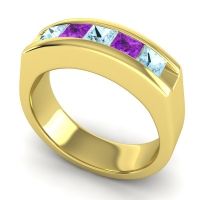 Men's Channel Art-Deco 6.5mm Band