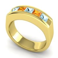Men's Channel Art-Deco 6.5mm Band