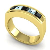 Men's Channel Art-Deco 6.5mm Band