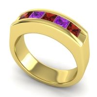 Men's Channel Art-Deco 6.5mm Band