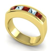 Men's Channel Art-Deco 6.5mm Band