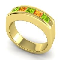 Men's Channel Art-Deco 6.5mm Band