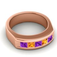 Men's Channel Art-Deco 6.5mm Band