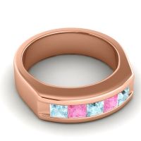 Men's Channel Art-Deco 6.5mm Band