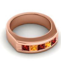 Men's Channel Art-Deco 6.5mm Band