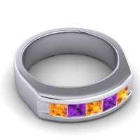 Men's Channel Art-Deco 6.5mm Band