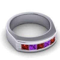 Men's Channel Art-Deco 6.5mm Band