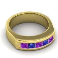 Men's Channel Art-Deco 6.5mm Band