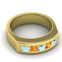 Men's Channel Art-Deco 6.5mm Band