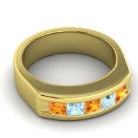 Men's Channel Art-Deco 6.5mm Band