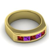 Men's Channel Art-Deco 6.5mm Band