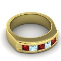 Men's Channel Art-Deco 6.5mm Band