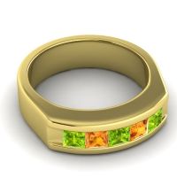 Men's Channel Art-Deco 6.5mm Band