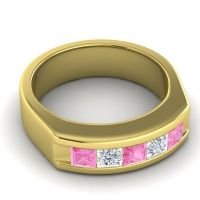 Men's Channel Art-Deco 6.5mm Band