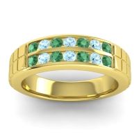 Men's Double Channel Boxed 6mm Band