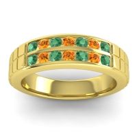 Men's Double Channel Boxed 6mm Band